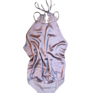 Abercrombie & Fitch NWT Silk Body Suit Tank Top